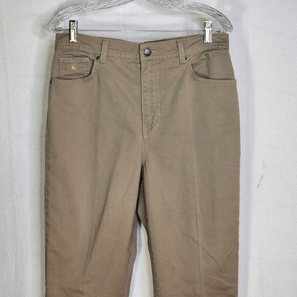 Gloria Vanderbilt Tan Amanda Cotton Span Stretch Five Pocket Jeans Size 10 Long - Picture 3 of 16